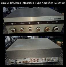 Eico ST40 Stereo Integrated Tube Amplifier  $399.00