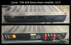 Carver  TFM-6CB Stereo Power Amplifier  $175.00